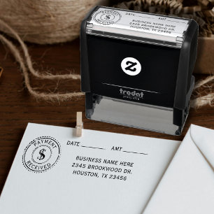 Tampon Auto-encreur Reçu de paiement de location de bureau commercial