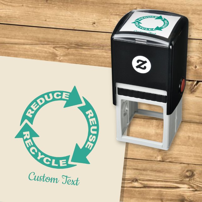 Tampon auto-encreur Réduire Réutiliser Recycler (Créateur téléchargé)