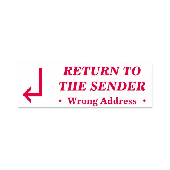 Tampon Auto-encreur "RETOUR À L'ENVOI" Timbre en caoutchouc (Design)