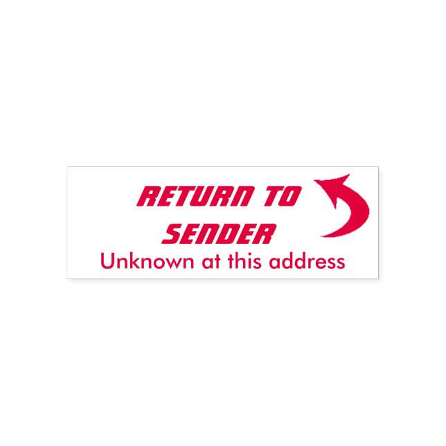 Tampon Auto-encreur Retourner au tampon de l'expéditeur (Design)