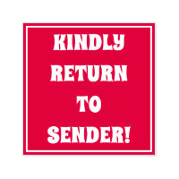 "RETOURNEZ À L'ENVOI !" Timbre en caoutchouc