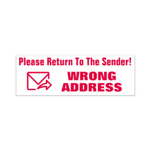 Tampon Auto-encreur "Retournez À L'Expéditeur S'Il Vous Plaît !" "M