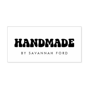 Tampon Auto-encreur Rétro 60s Hippie Fun artisanal