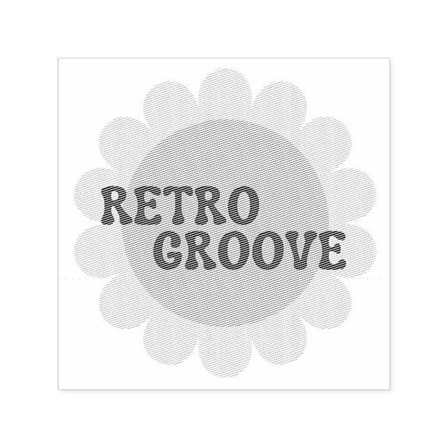 Tampon auto-encreur Retro Groove (Design)