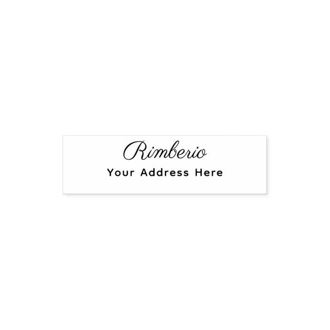 Tampon Auto-encreur Return Address Elegant (Design)