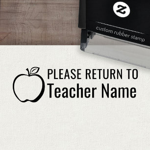 Tampon Auto-encreur Return To Custom Teacher Name Classroom