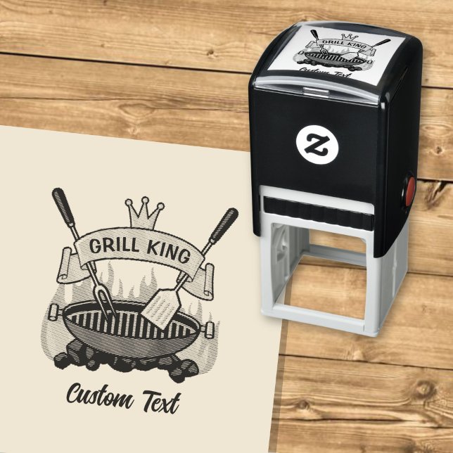Tampon Auto-encreur Roi du Grill (Créateur téléchargé)
