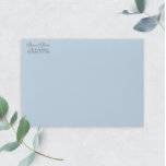 Tampon Auto-encreur Romantic Script Wedding Return Address<br><div class="desc">This simple return address self-inking stamp features a minimalist design and romantic script font. Check out other items in the "Blue Eucalyptus" collection.</div>