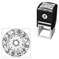 Roue zodiacale céleste graphique #1