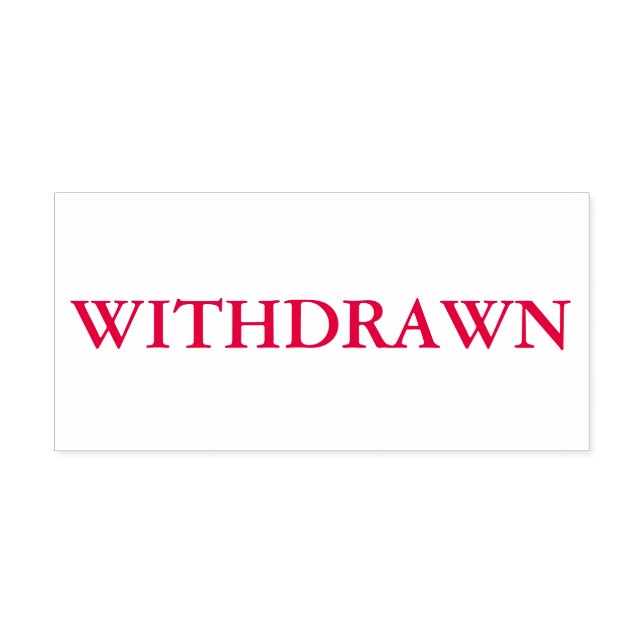 Tampon Auto-encreur Rouge retiré (Design)