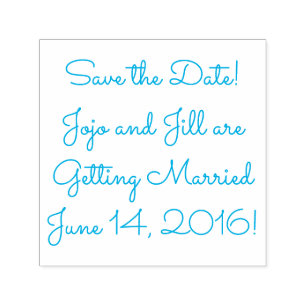 Tampon Auto-encreur Sauvegarder la Date Votre Nom (Mariage) Date