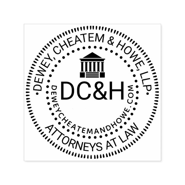 Tampon Auto-encreur Sceau du logo du cabinet d'avocats Nom du tribunal (Design)