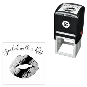 Tampon Auto-encreur Scellé avec un baiser Modern Lips Salon de Beaut
