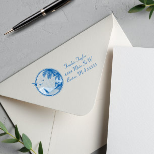 Tampon Auto-encreur Scène de plage personnalisée