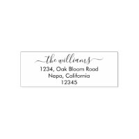 Script Chic simple Timbre en caoutchouc personnali