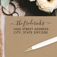 Script de calligraphie moderne Nom Adresse de reto