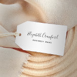 Tampon Auto-encreur Script élégant moderne Nom personnalisé et entrepr<br><div class="desc">Le design élégant de timbres en caoutchouc auto-encre personnalisées comprend votre nom dans un script de calligraphie moderne avec un élégant texte sans serif qui peut être personnalisé avec votre nom d'entreprise,  titre de travail,  ou d'autres termes préférés.</div>