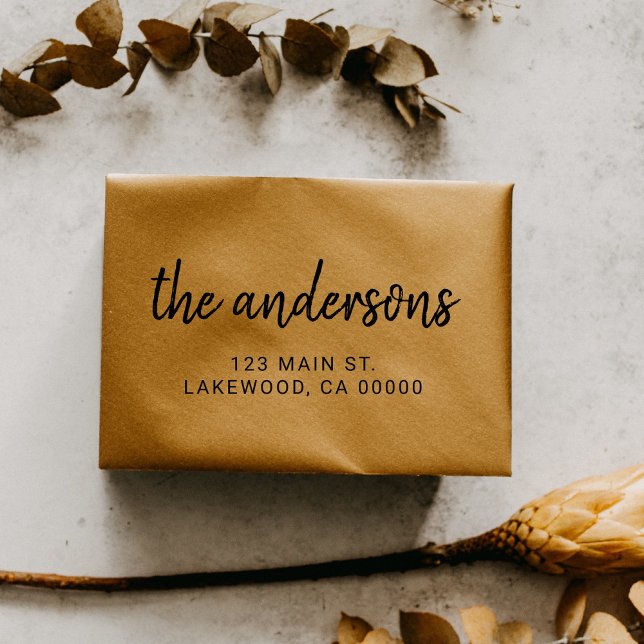 Tampon Auto-encreur Script manuscrit décontracté (Créateur téléchargé)