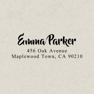 Tampon Auto-encreur Script manuscrit Gras Moderne Simple