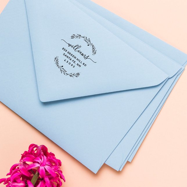 Tampon Auto-encreur Script Russe Feuille Nom de famille Adresse de ret (Créateur téléchargé)