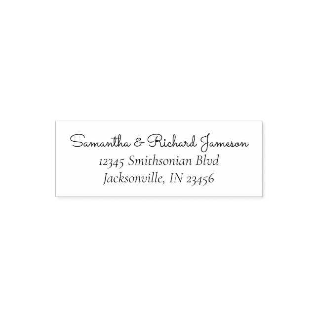 Tampon Auto-encreur Script Signature Famille Créer votre propre (Design)