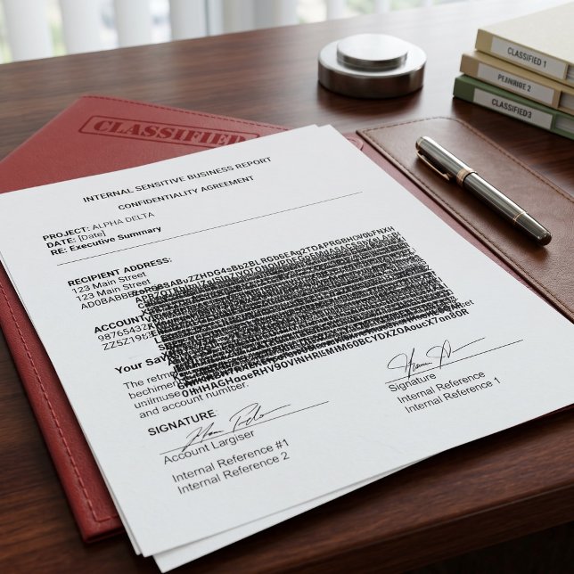 Tampon Auto-encreur Sécurité des documents confidentiels (Créateur téléchargé)