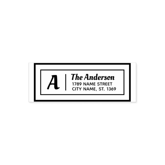 Tampon Auto-encreur Self Inking Return Address Stamp (Design)