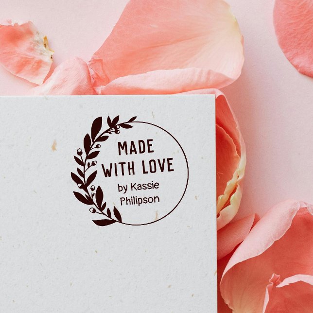 Tampon Auto-encreur Serre Berry Verdure Fabriquée Avec Amour (Créateur téléchargé)