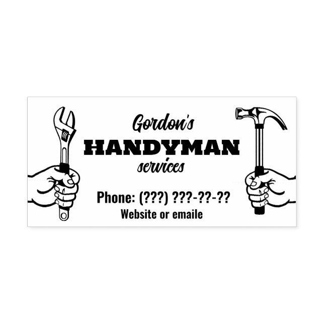Tampon Auto-encreur Services Handyman (Design)