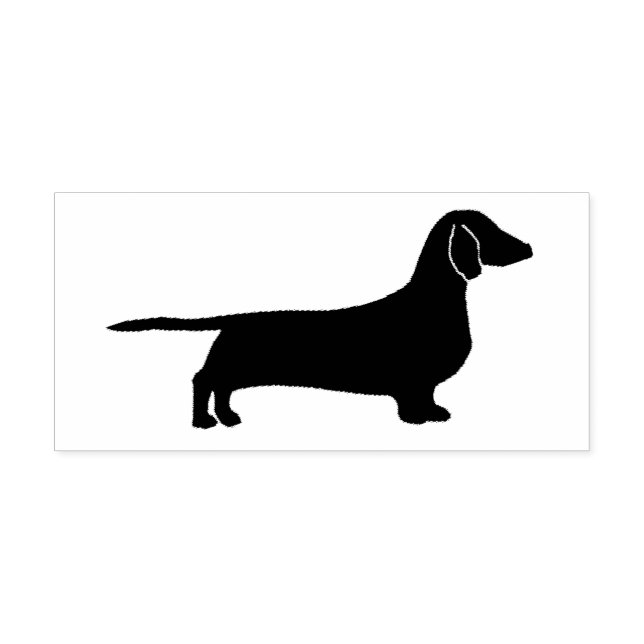 Tampon Auto-encreur silhouette dachshund (Design)