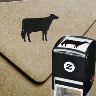 Tampon Auto-encreur Silhouette de la vache Holstein