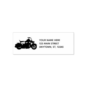 Tampon Auto-encreur Silhouette de moto pour des motards