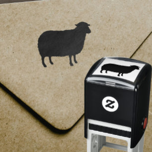 Tampon Auto-encreur Silhouette de moutons