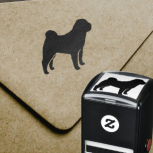 Tampon Auto-encreur Silhouette de race chinoise Shar Pei