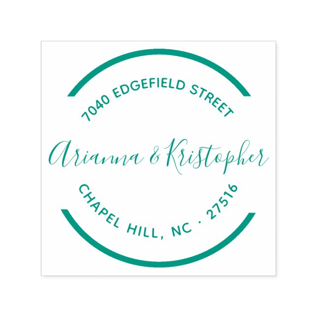 Tampon Auto-encreur Simple Circle Nettoyer et effacer M & Mme. (Design)