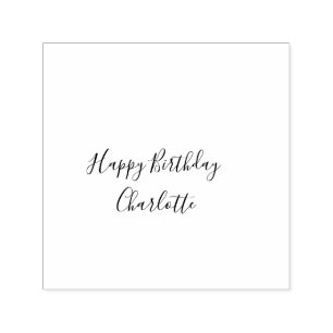 Tampon Auto-encreur SIMPLE MINIMAL.CUTIE AJOUTER NOM BÉBÉ joyeux anniv