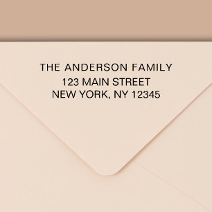 Tampon Auto-encreur Simple Minimaliste moderne Adresse de retour