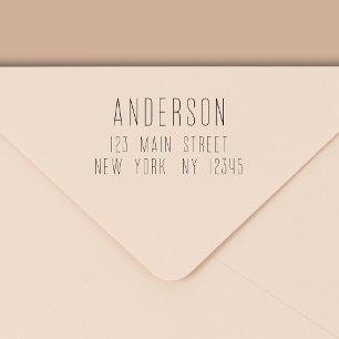 Tampon Auto-encreur Simple Minimaliste moderne Adresse de retour