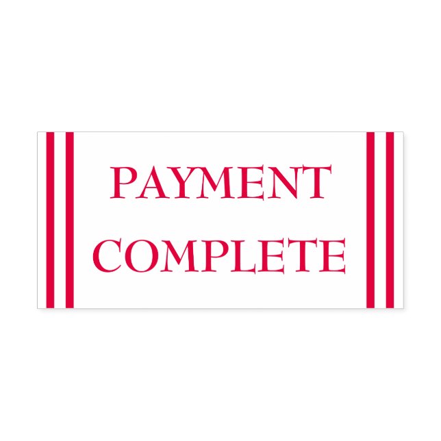 Tampon Auto-encreur Simple "PAIEMENT COMPLET" Timbre en caoutchouc (Design)