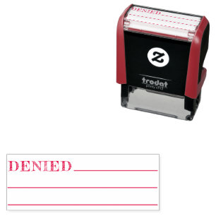 Tampon Auto-encreur Simple refusé 3 lignes Bureau