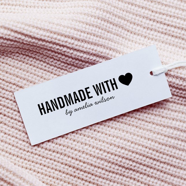 Tampon Auto-encreur Simple stylish Personnaliser fait main avec amour (Créateur téléchargé)