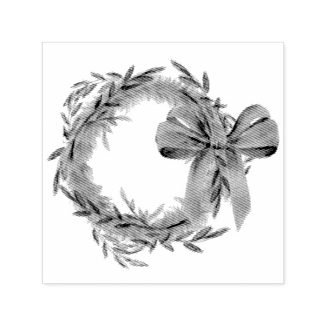 Tampon Auto-encreur Simple Wreath Stamp (Design)