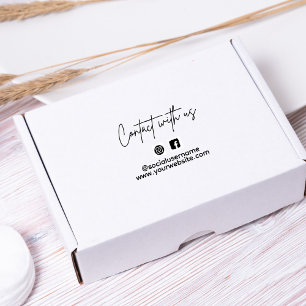 Tampon Auto-encreur Small Business Instagram Facebook Suivez-nous