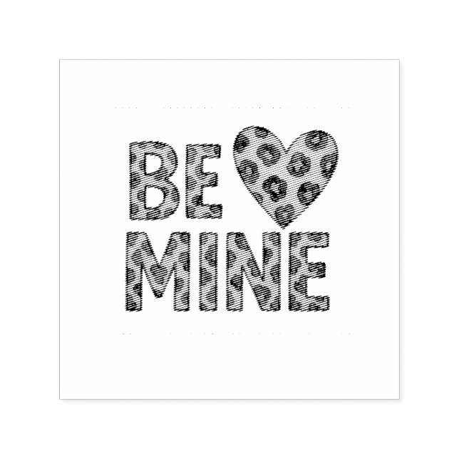 Tampon Auto-encreur Sois Mienne Sois Ma Saint-Valentin Impression Chee (Design)