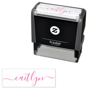Tampon Auto-encreur Style et tendance rose minimaliste Girly