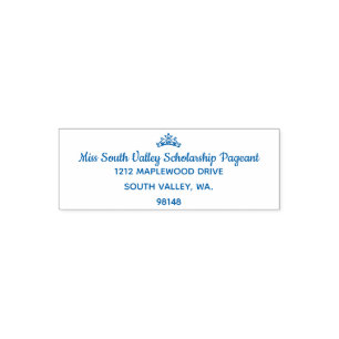 Tampon Auto-encreur Style Miss America Pageant en caoutchouc Stamp