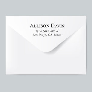 Tampon Auto-encreur Style tendance Nom de famille et adresse de reto