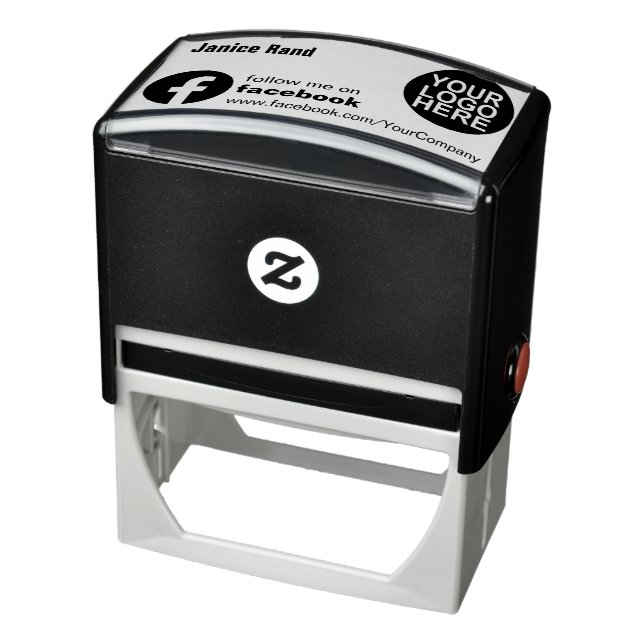 Tampon Auto-encreur Suivez-moi sur le logo Facebook (Produit)