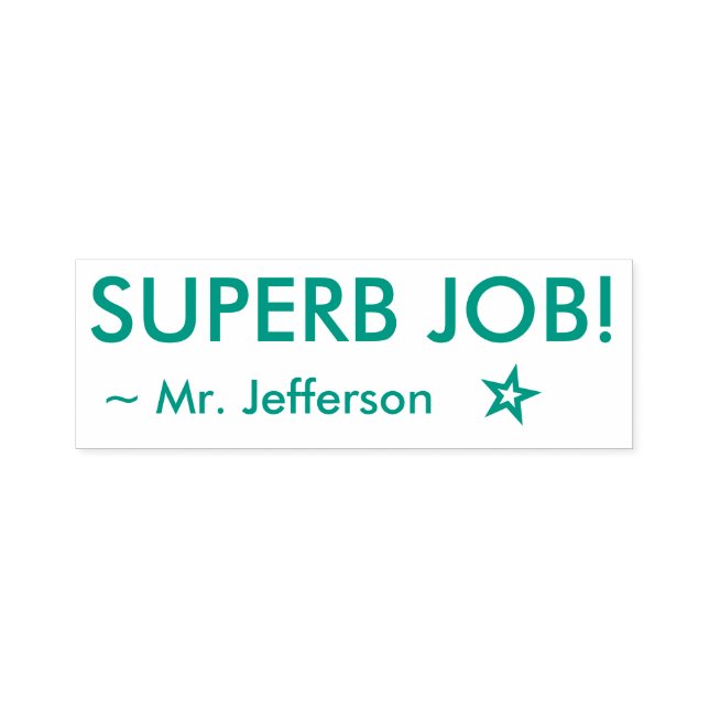 Tampon Auto-encreur "SUPER JOB !" Grading Rubber Stamp (Design)