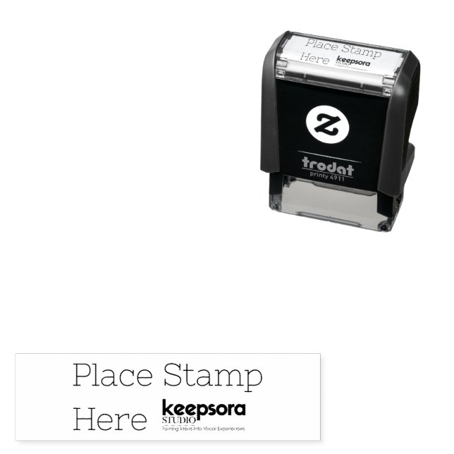Tampon Auto-encreur Sur mesure 1,4" x 0,4"  (En situation)